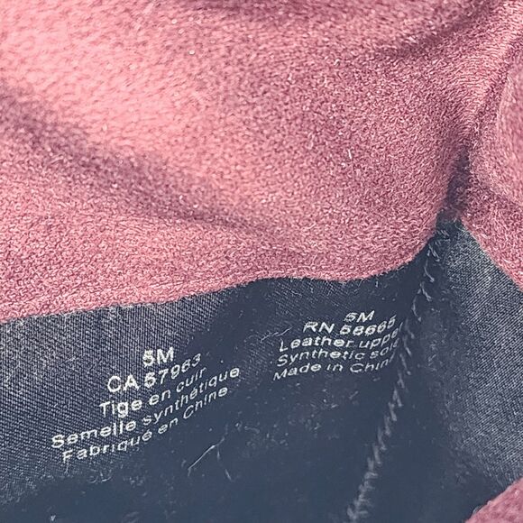 Halogen Noble Suede Over The Knee Burgundy Red Heeled Boots Size 5 - Picture 8 of 11